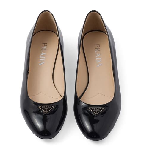 prada gold ballet flats|prada block heel pumps.